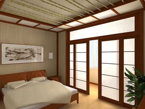 Раздвижные двери в японском стиле, материалы и конструкция