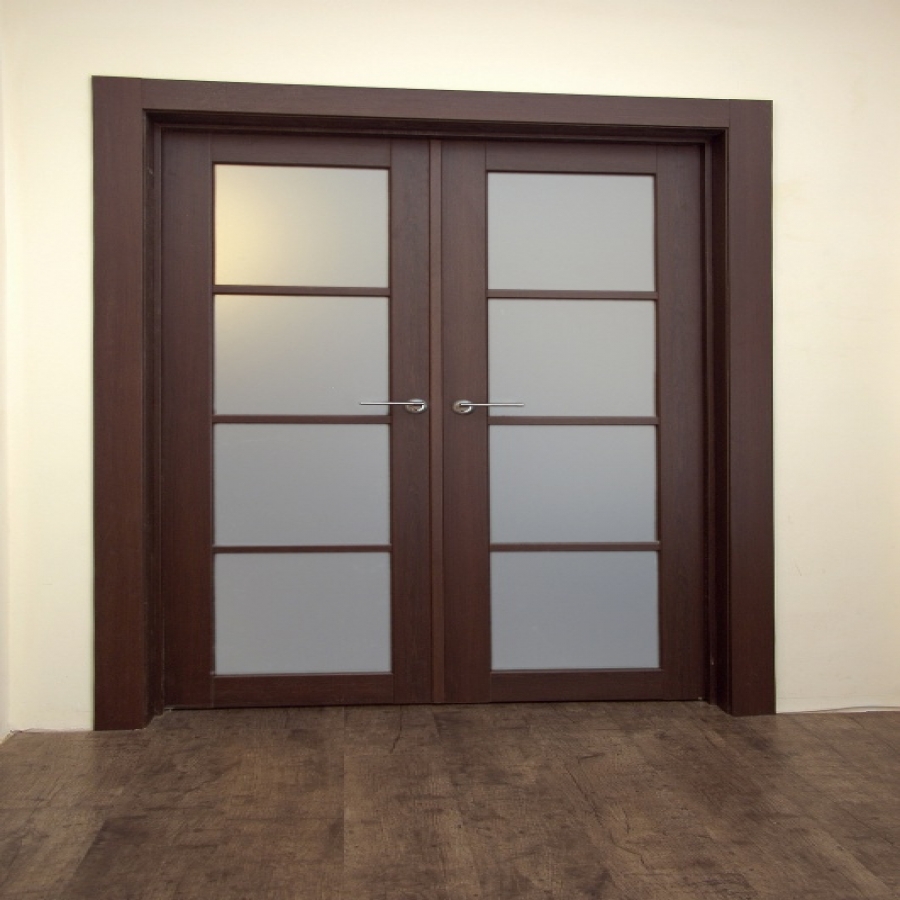 Двойные межкомнатные двери: правила выбора, применение в интерьере и 60 фото